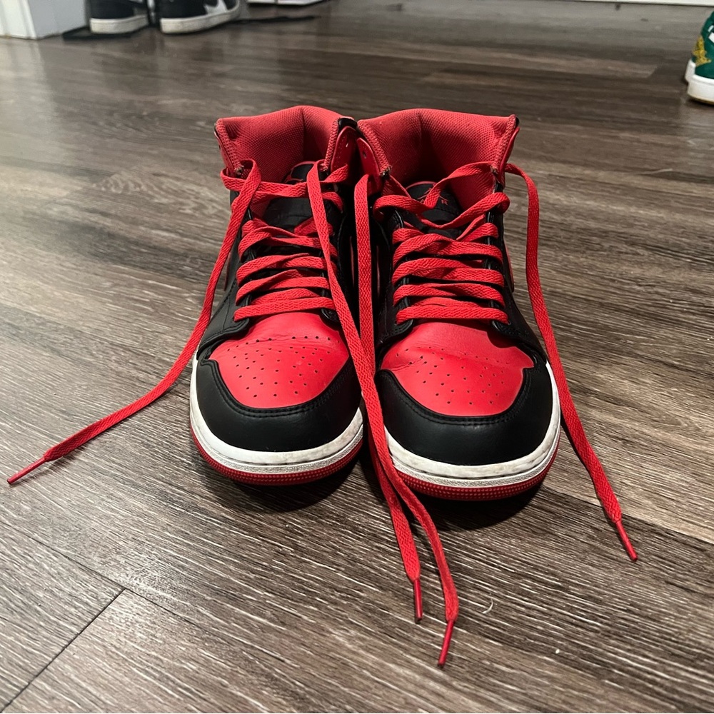 Nike Red and Black Athletic Shoes